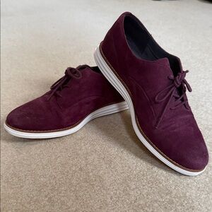 Women’s Burgundy Suede-like Shoes